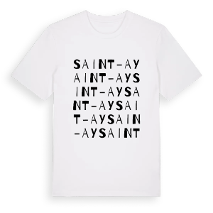 Saint-Ay ordlek t-shirt – ekologisk bomull t-shirt från Pinshirt