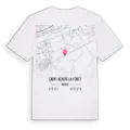 Saint-Benoît-la-Forêt karta t-shirt