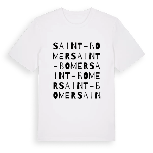 Saint-Bomer ordlek t-shirt – ekologisk bomull t-shirt från Pinshirt