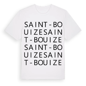 Saint-Bouize ordlek t-shirt – ekologisk bomull t-shirt från Pinshirt