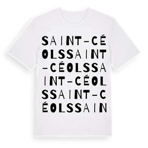 Saint-Céols ordlek t-shirt – ekologisk bomull t-shirt från Pinshirt