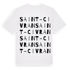 Saint-Civran ordlek t-shirt – ekologisk bomull t-shirt från Pinshirt
