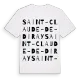 Saint-Claude-de-Diray ordlek t-shirt