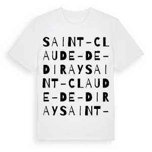 Saint-Claude-de-Diray ordlek t-shirt – ekologisk bomull t-shirt från Pinshirt
