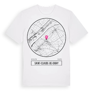Saint-Claude-de-Diray t-shirt – ekologisk bomull t-shirt från Pinshirt