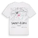 Saint-Éliph karta t-shirt