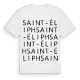Saint-Éliph ordlek t-shirt