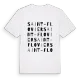 Saint-Flovier ordlek t-shirt
