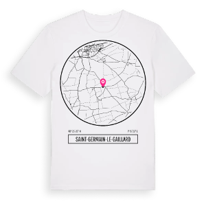 Saint-Germain-le-Gaillard t-shirt – ekologisk bomull t-shirt från Pinshirt