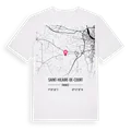 Saint-Hilaire-de-Court karta t-shirt