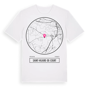 Saint-Hilaire-de-Court t-shirt – ekologisk bomull t-shirt från Pinshirt