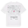 Saint-Hilaire-sur-Benaize karta t-shirt