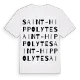 Saint-Hippolyte ordlek t-shirt