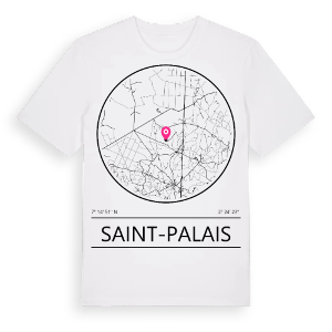 Saint-Palais t-shirt – ekologisk bomull t-shirt från Pinshirt