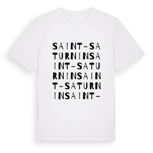 Saint-Saturnin ordlek t-shirt – ekologisk bomull t-shirt från Pinshirt