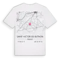 Saint-Victor-de-Buthon karta t-shirt