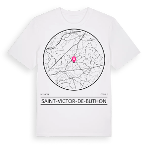 Saint-Victor-de-Buthon t-shirt – ekologisk bomull t-shirt från Pinshirt