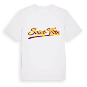 Saint-Vitte baseball t-shirt – ekologisk bomull t-shirt från Pinshirt