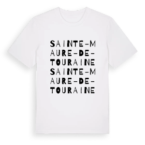 Sainte-Maure-de-Touraine ordlek t-shirt – ekologisk bomull t-shirt från PinShirt