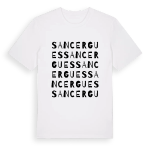 Sancergues ordlek t-shirt – ekologisk bomull t-shirt från Pinshirt