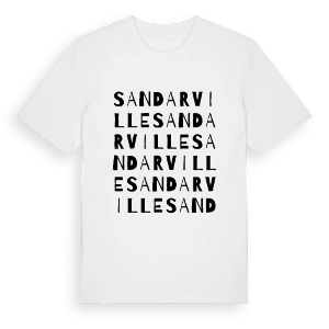 Sandarville ordlek t-shirt – ekologisk bomull t-shirt från Pinshirt