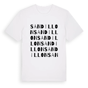 Sandillon ordlek t-shirt – ekologisk bomull t-shirt från Pinshirt