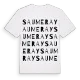 Saumeray ordlek t-shirt