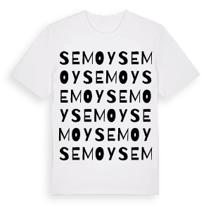 Semoy ordlek t-shirt – ekologisk bomull t-shirt från Pinshirt
