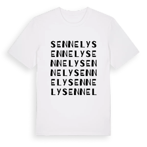 Sennely ordlek t-shirt – ekologisk bomull t-shirt från Pinshirt
