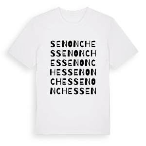 Senonches ordlek t-shirt – ekologisk bomull t-shirt från Pinshirt