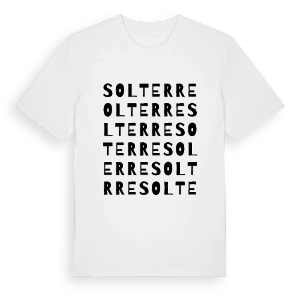 Solterre ordlek t-shirt – ekologisk bomull t-shirt från Pinshirt