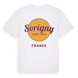 Sorigny cirkel t-shirt – ekologisk bomull t-shirt från Pinshirt