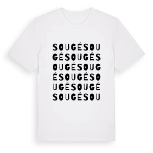 Sougé ordlek t-shirt – ekologisk bomull t-shirt från Pinshirt