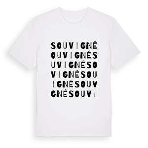 Souvigné ordlek t-shirt – ekologisk bomull t-shirt från Pinshirt