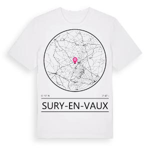 Sury-en-Vaux t-shirt – ekologisk bomull t-shirt från Pinshirt