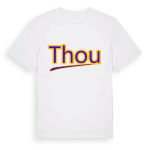 Thou baseball t-shirt – ekologisk bomull t-shirt från Pinshirt