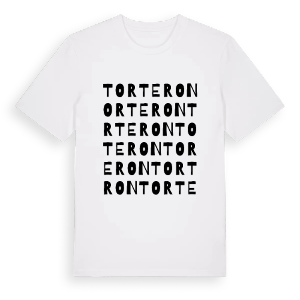 Torteron ordlek t-shirt – ekologisk bomull t-shirt från Pinshirt