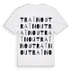 Traînou ordlek t-shirt