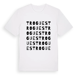 Trogues ordlek t-shirt – ekologisk bomull t-shirt från Pinshirt