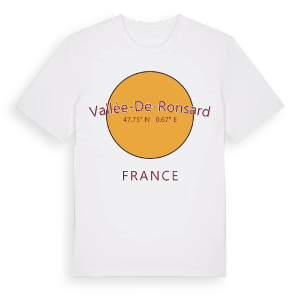 Vallée-de-Ronsard cirkel t-shirt – ekologisk bomull t-shirt från Pinshirt