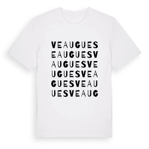 Veaugues ordlek t-shirt – ekologisk bomull t-shirt från Pinshirt