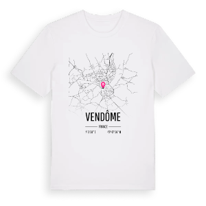 Vendôme karta t-shirt – ekologisk bomull t-shirt från Pinshirt