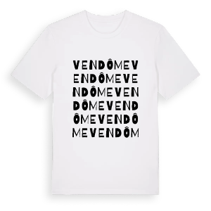 Vendôme ordlek t-shirt – ekologisk bomull t-shirt från Pinshirt