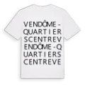 Vendôme-Quartiers Centre ordlek t-shirt