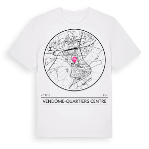 Vendôme-Quartiers Centre t-shirt – ekologisk bomull t-shirt från Pinshirt