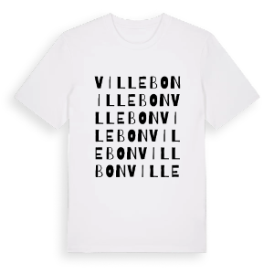 Villebon ordlek t-shirt – ekologisk bomull t-shirt från Pinshirt