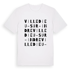 Villedieu-sur-Indre ordlek t-shirt – ekologisk bomull t-shirt från Pinshirt