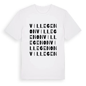 Villegenon ordlek t-shirt – ekologisk bomull t-shirt från Pinshirt