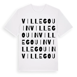 Villegouin ordlek t-shirt – ekologisk bomull t-shirt från Pinshirt