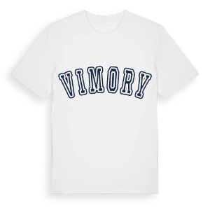 Vimory college t-shirt – ekologisk bomull t-shirt från Pinshirt